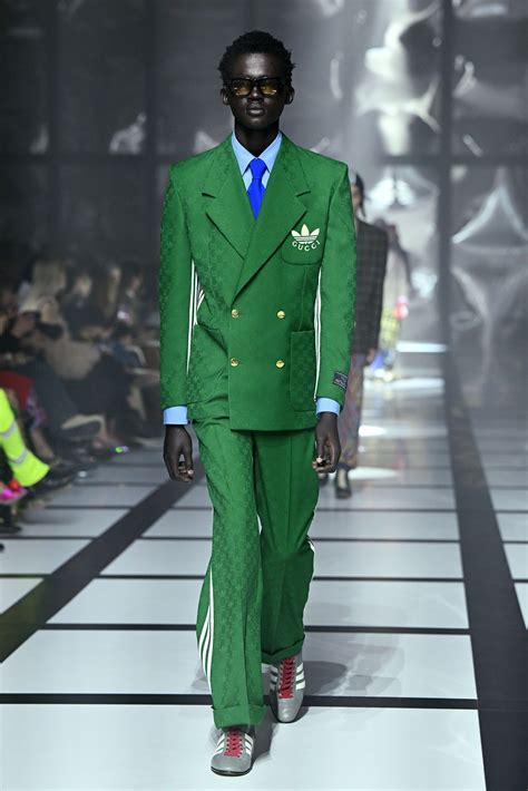 green gucci suit women's|Gucci green velvet suit.